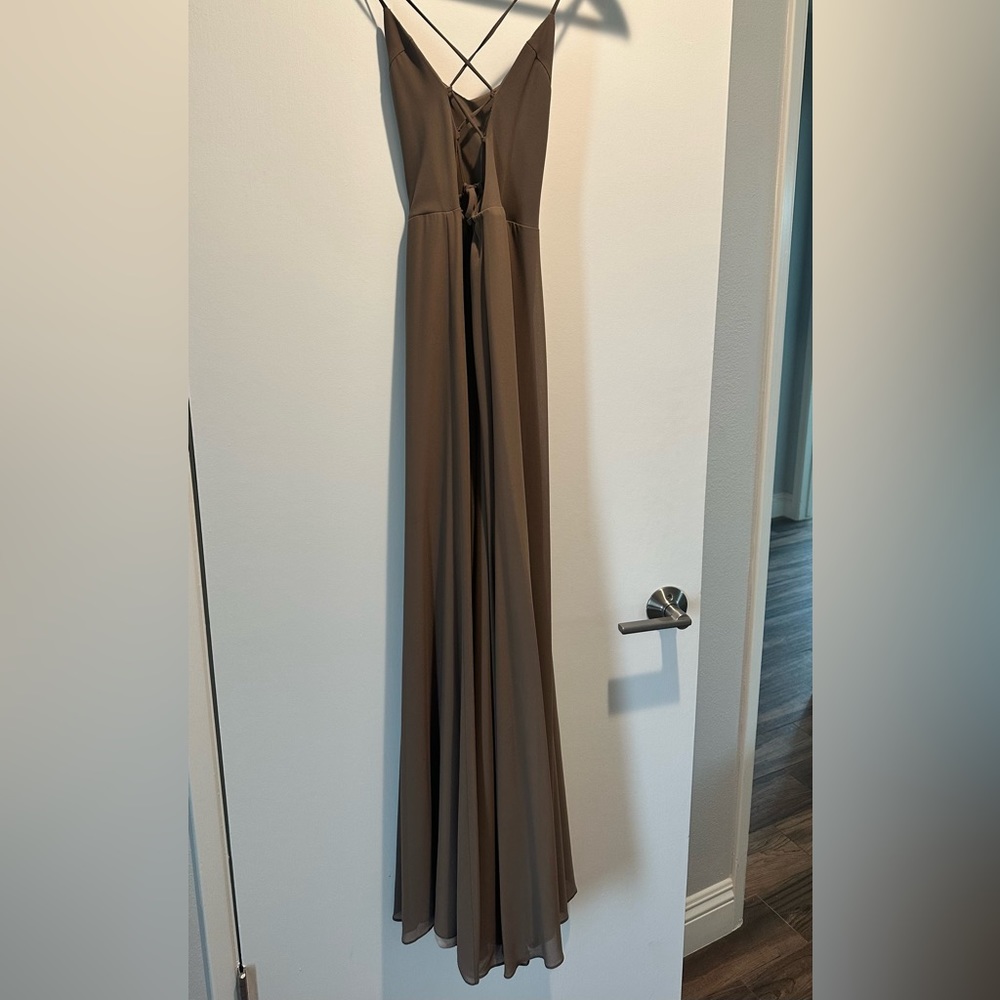 Show Me Your Mumu Godshaw Goddess Gown - S - Dune Chiffon - Picture 5 of 5